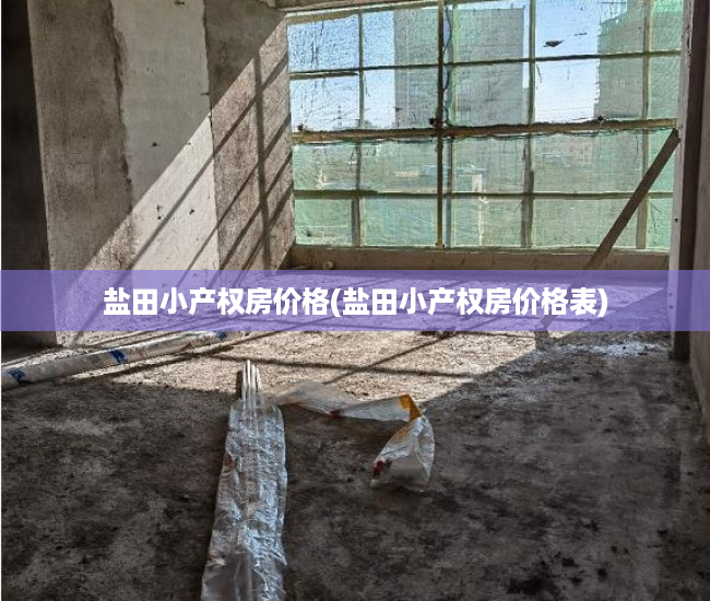盐田小产权房价格(盐田小产权房价格表) 盐田小产权房价格(盐田小产权房价格表)