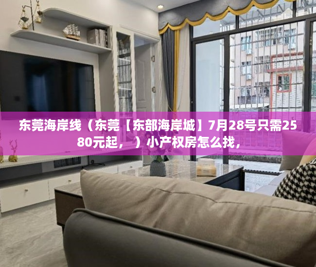 东莞海岸线（东莞【东部海岸城】7月28号只需2580元起， ）小产权房怎么找，