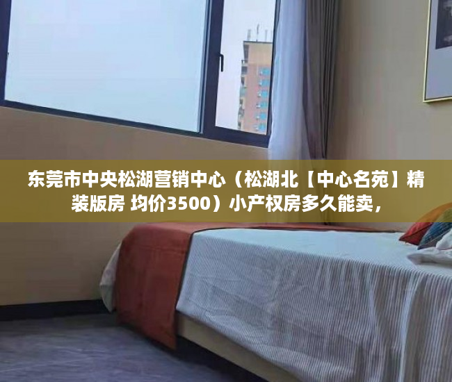 东莞市中央松湖营销中心（松湖北【中心名苑】精装版房 均价3500）小产权房多久能卖，