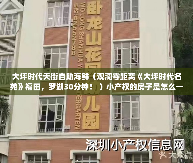 大坪时代天街自助海鲜（观澜零距离《大坪时代名苑》福田，罗湖30分钟！ ）小产权的房子是怎么一回事，