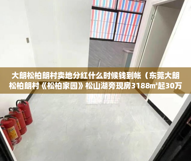 大朗松柏朗村卖地分红什么时候钱到帐（东莞大朗松柏朗村《松柏家园》松山湖旁现房3188㎡起30万 ）购房时怎么能看出是大小产权，