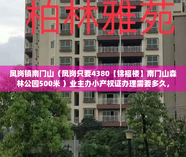 凤岗镇南门山（凤岗只要4380【锦福楼】南门山森林公园500米 ）业主办小产权证办理需要多久，