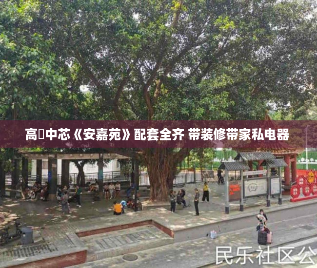 高埗中芯《安嘉苑》配套全齐 带装修带家私电器 