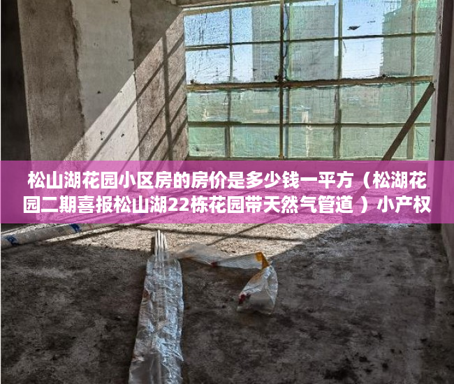 松山湖花园小区房的房价是多少钱一平方（松湖花园二期喜报松山湖22栋花园带天然气管道 ）小产权房多久可以办不动产证，