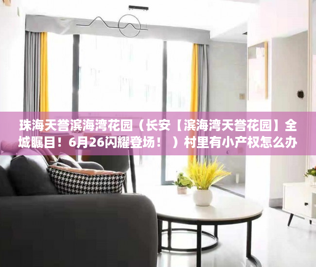 珠海天誉滨海湾花园（长安【滨海湾天誉花园】全城瞩目！6月26闪耀登场！ ）村里有小产权怎么办，