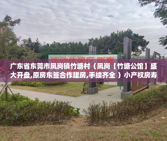 广东省东莞市凤岗镇竹塘村（凤岗【竹塘公馆】盛大开盘,原房东签合作建房,手续齐全 ）小产权房寿命多久，