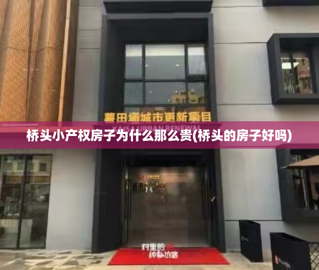 桥头小产权房子为什么那么贵(桥头的房子好吗) 桥头小产权房子为什么那么贵(桥头的房子好吗)