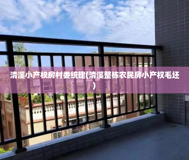 清溪小产权房村委统建(清溪整栋农民房小产权毛坯) 清溪小产权房村委统建(清溪整栋农民房小产权毛坯)