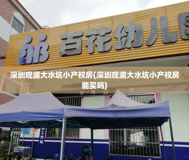 深圳观澜大水坑小产权房(深圳观澜大水坑小产权房能买吗) 深圳观澜大水坑小产权房(深圳观澜大水坑小产权房能买吗)