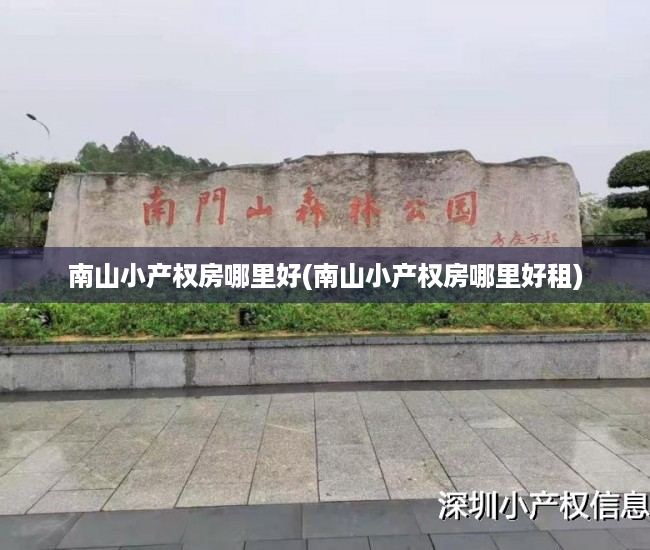 南山小产权房哪里好(南山小产权房哪里好租) 南山小产权房哪里好(南山小产权房哪里好租)