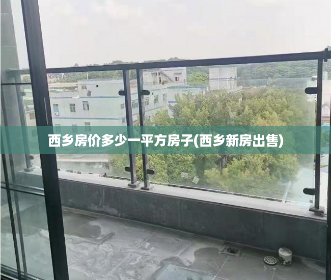 西乡房价多少一平方房子(西乡新房出售)