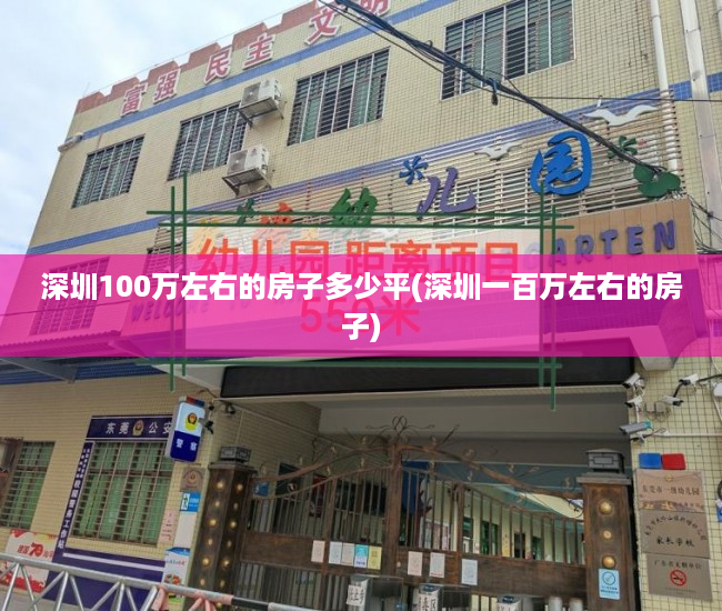 深圳100万左右的房子多少平(深圳一百万左右的房子)