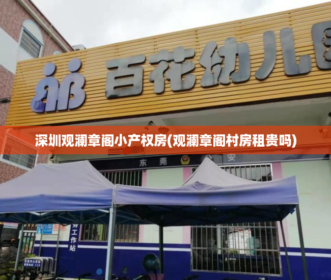 深圳观澜章阁小产权房(观澜章阁村房租贵吗)