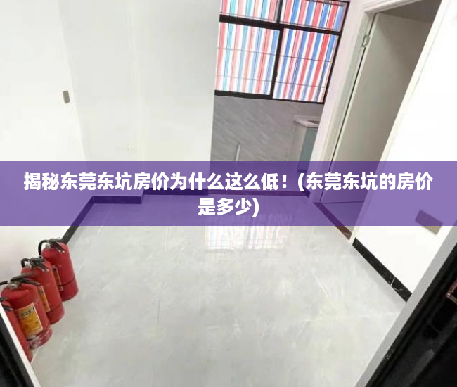 揭秘东莞东坑房价为什么这么低！(东莞东坑的房价是多少)