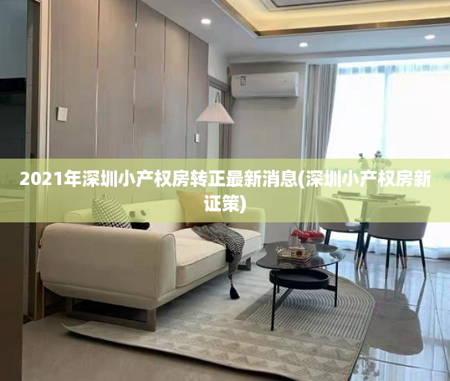 2021年深圳小产权房转正最新消息(深圳小产权房新证策)