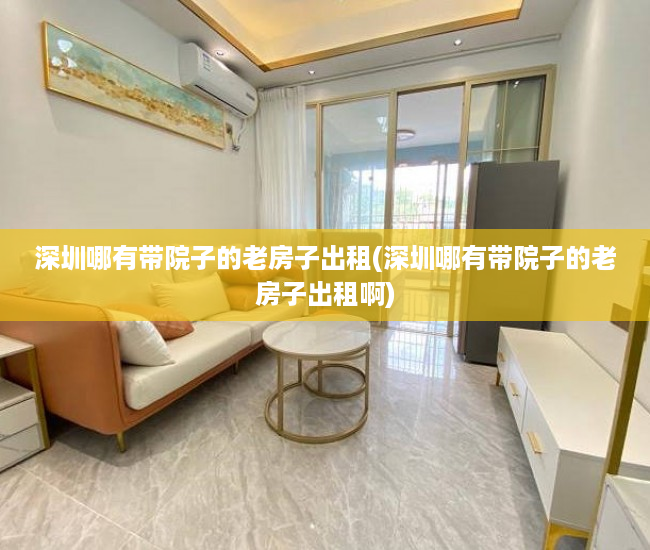 深圳哪有带院子的老房子出租(深圳哪有带院子的老房子出租啊)