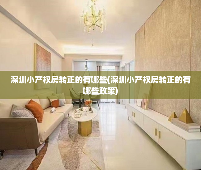 深圳小产权房转正的有哪些(深圳小产权房转正的有哪些政策)