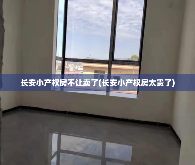 长安小产权房不让卖了(长安小产权房太贵了) 长安小产权房不让卖了(长安小产权房太贵了)