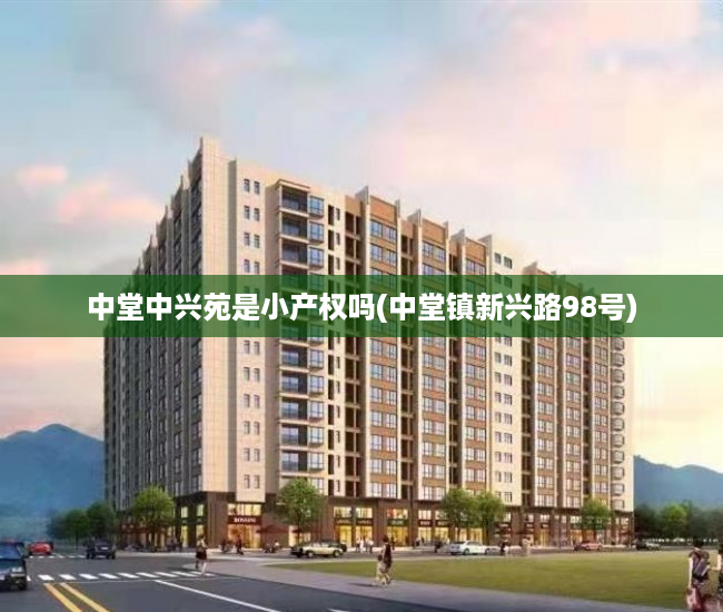 中堂中兴苑是小产权吗(中堂镇新兴路98号) 中堂中兴苑是小产权吗(中堂镇新兴路98号)
