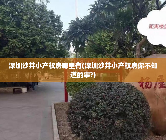 深圳沙井小产权房哪里有(深圳沙井小产权房你不知道的事?) 深圳沙井小产权房哪里有(深圳沙井小产权房你不知道的事?)