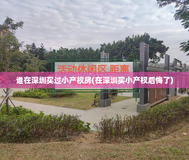 谁在深圳买过小产权房(在深圳买小产权后悔了) 谁在深圳买过小产权房(在深圳买小产权后悔了)