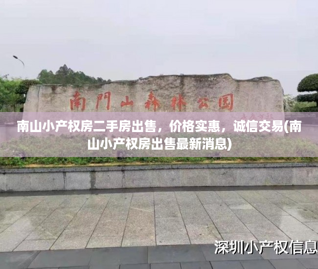 南山小产权房二手房出售，价格实惠，诚信交易(南山小产权房出售最新消息)