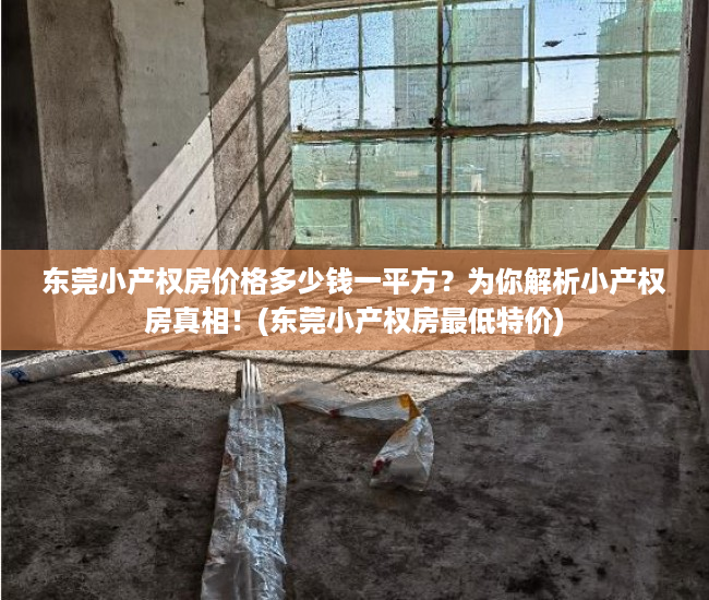 东莞小产权房价格多少钱一平方？为你解析小产权房真相！(东莞小产权房最低特价)