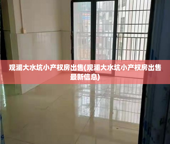观澜大水坑小产权房出售(观澜大水坑小产权房出售最新信息)