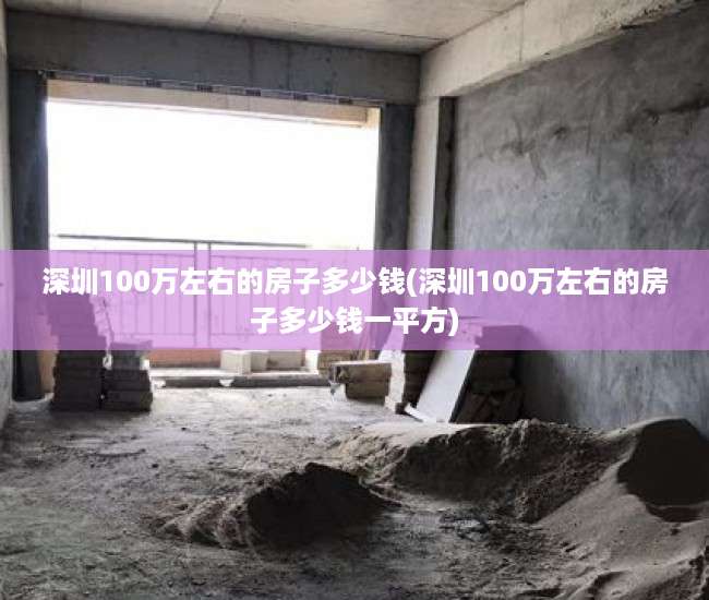深圳100万左右的房子多少钱(深圳100万左右的房子多少钱一平方)