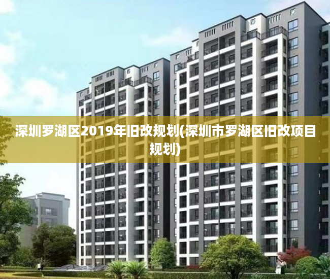 深圳罗湖区2019年旧改规划(深圳市罗湖区旧改项目规划)