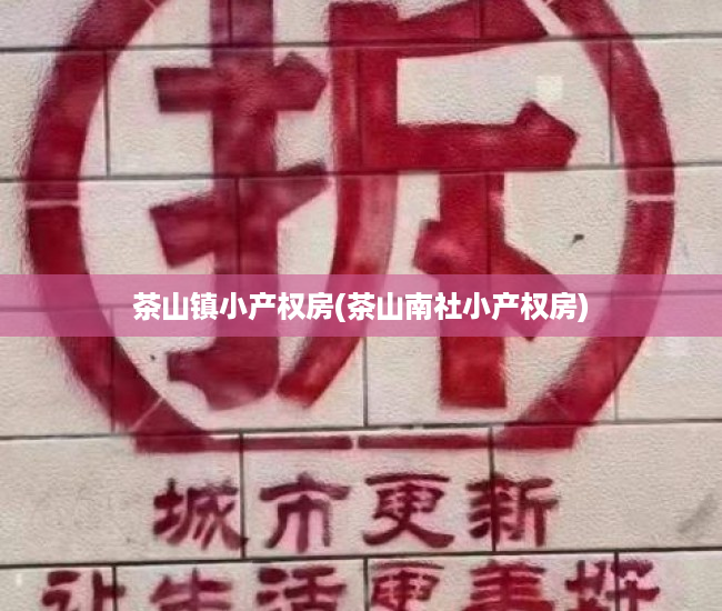 茶山镇小产权房(茶山南社小产权房) 茶山镇小产权房(茶山南社小产权房)