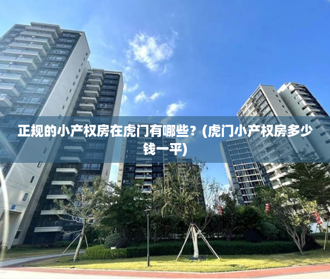 正规的小产权房在虎门有哪些？(虎门小产权房多少钱一平)