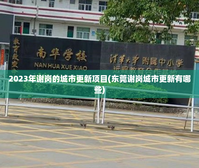 2023年谢岗的城市更新项目(东莞谢岗城市更新有哪些) 2023年谢岗的城市更新项目(东莞谢岗城市更新有哪些)
