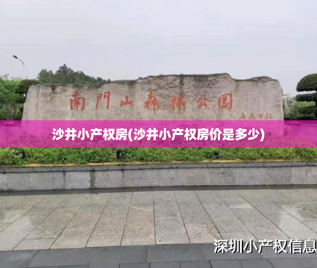 沙井小产权房(沙井小产权房价是多少) 沙井小产权房(沙井小产权房价是多少)