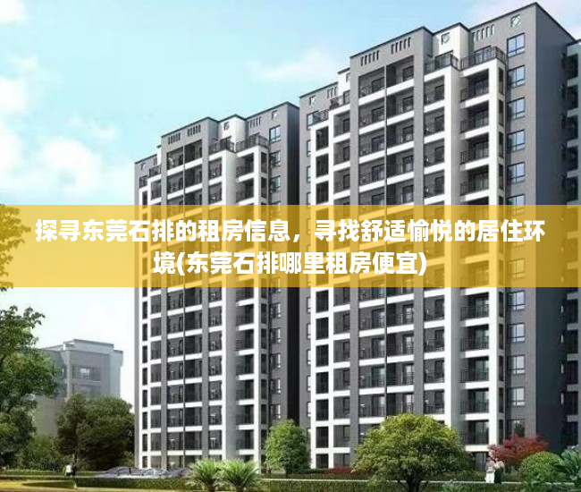 探寻东莞石排的租房信息，寻找舒适愉悦的居住环境(东莞石排哪里租房便宜)