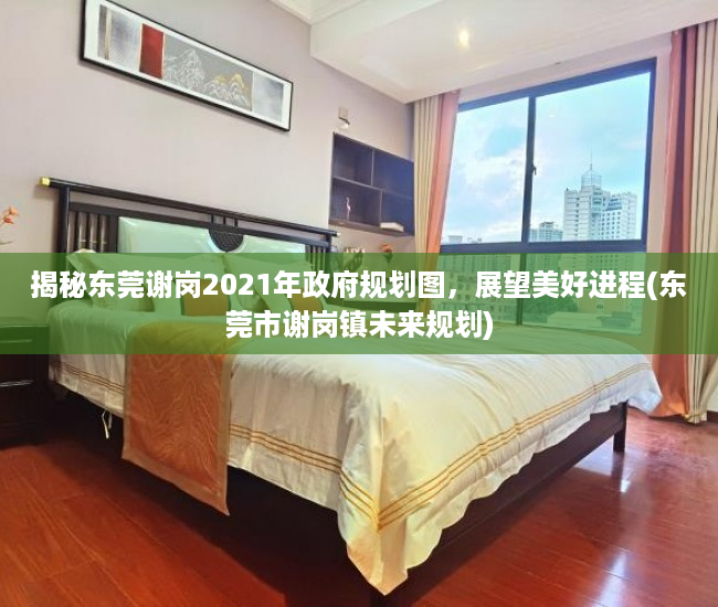 揭秘东莞谢岗2021年政府规划图，展望美好进程(东莞市谢岗镇未来规划)