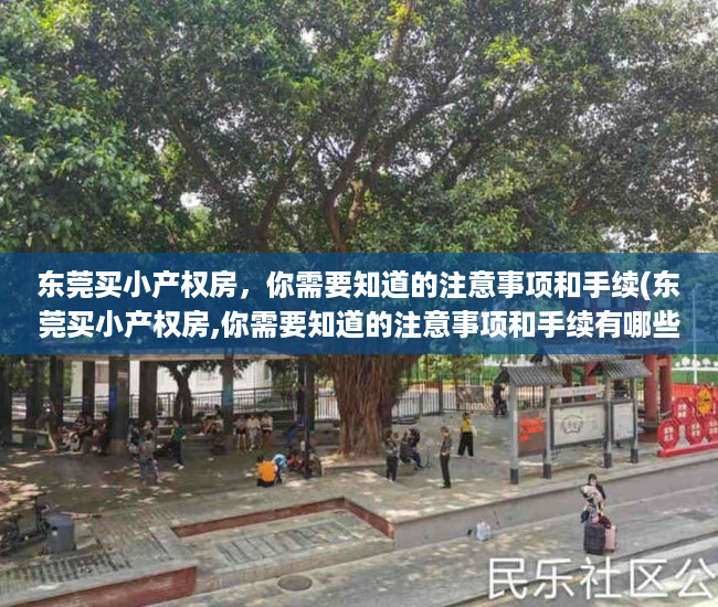 东莞买小产权房，你需要知道的注意事项和手续(东莞买小产权房,你需要知道的注意事项和手续有哪些)