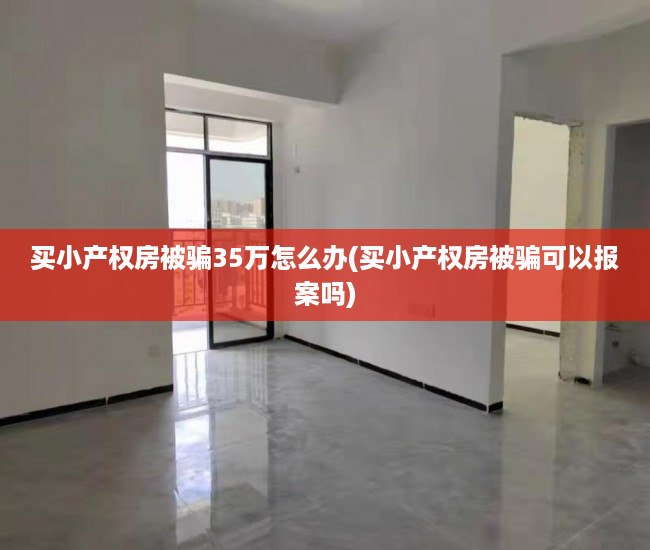 买小产权房被骗35万怎么办(买小产权房被骗可以报案吗)
