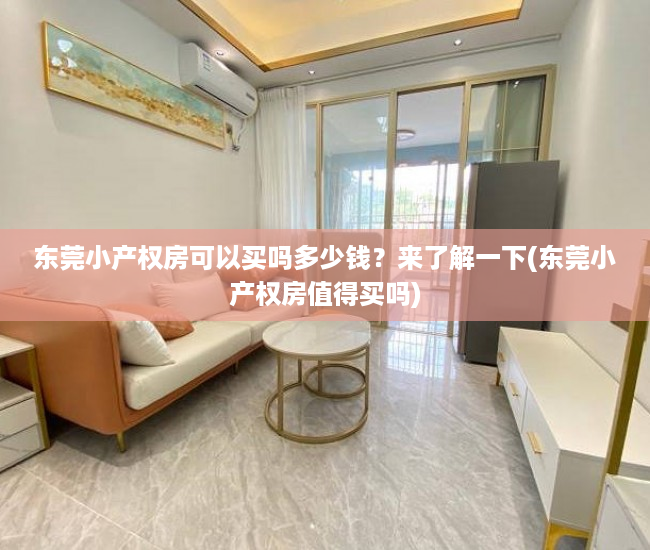 东莞小产权房可以买吗多少钱？来了解一下(东莞小产权房值得买吗)