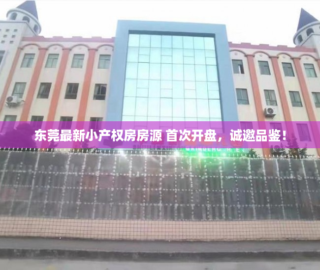东莞最新小产权房房源 首次开盘，诚邀品鉴！