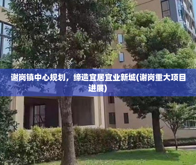 谢岗镇中心规划，缔造宜居宜业新城(谢岗重大项目进展)