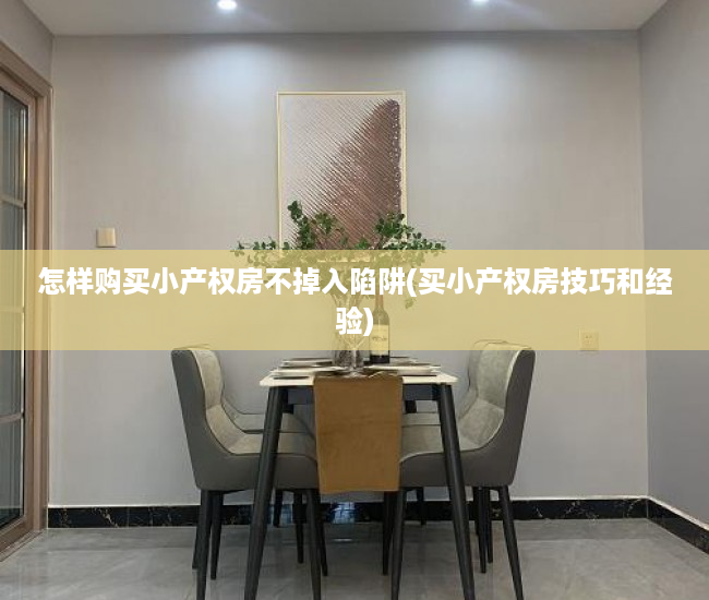 怎样购买小产权房不掉入陷阱(买小产权房技巧和经验)
