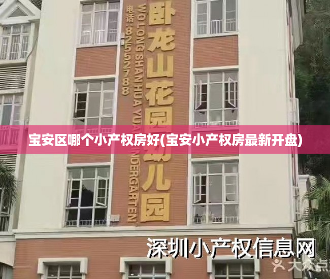 宝安区哪个小产权房好(宝安小产权房最新开盘) 宝安区哪个小产权房好(宝安小产权房最新开盘)