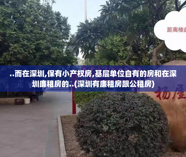 ..而在深圳,保有小产权房,基层单位自有的房和在深圳廉租房的..(深圳有廉租房跟公租房)