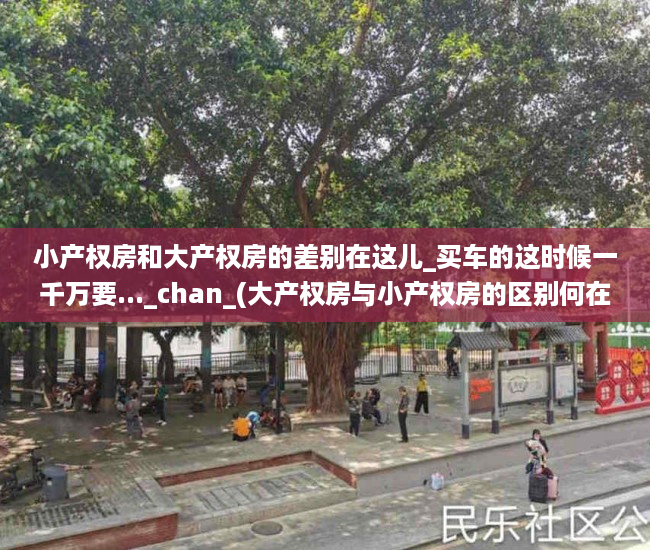 小产权房和大产权房的差别在这儿_买车的这时候一千万要..._chan_(大产权房与小产权房的区别何在)