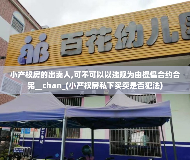 小产权房的出卖人,可不可以以违规为由提倡合约合宪__chan_(小产权房私下买卖是否犯法)