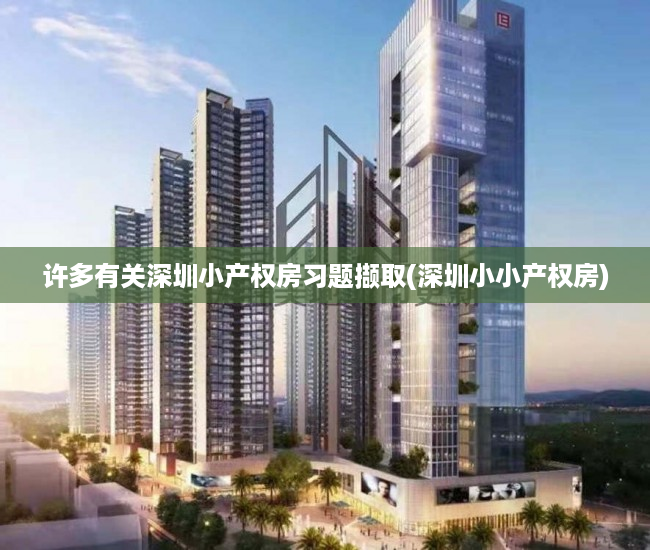 许多有关深圳小产权房习题撷取(深圳小小产权房)