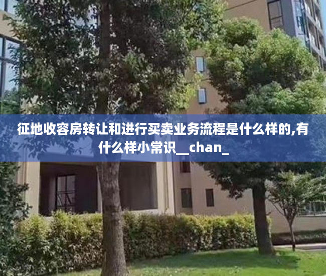 征地收容房转让和进行买卖业务流程是什么样的,有什么样小常识__chan_