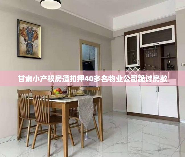 甘肃小产权房遭扣押40多名物业公司跪讨房款