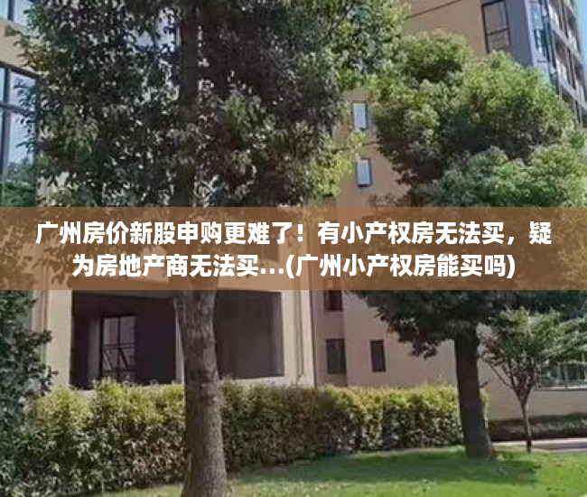 广州房价新股申购更难了！有小产权房无法买，疑为房地产商无法买…(广州小产权房能买吗)